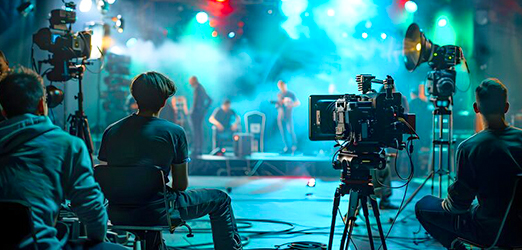Behind the scenes — production crew